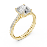 Gold Ring DDLR-728, Yellow Gold, view 2