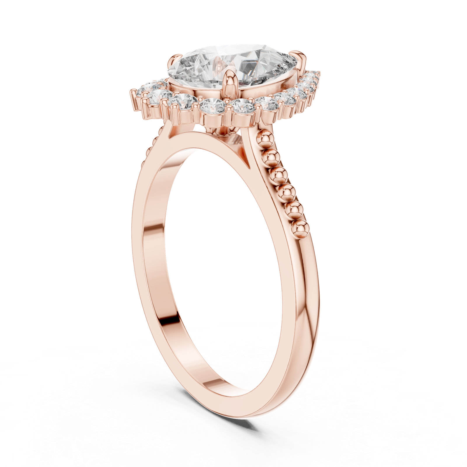 Gold Pendant 9-10028L_29, Rose Gold, view 1