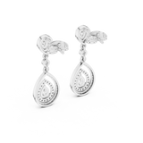 Gold Earrings 3-10007E_116_M, White Gold, view 3