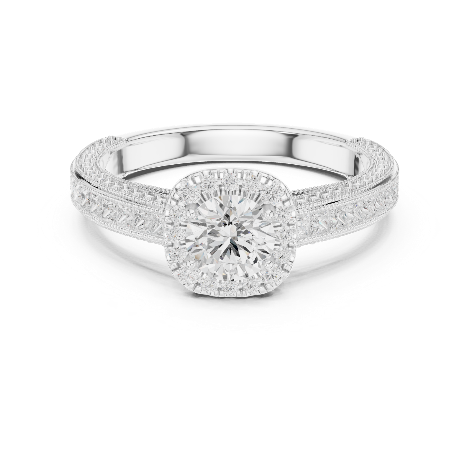 Gold Ring LR-0231, White Gold