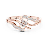 Gold Ring DR-6301, Rose Gold, view 4