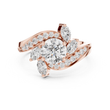 Gold Ring DDLR-436, Rose Gold, view 4