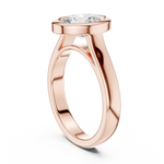Gold Jewelry L36-3, Oval center stone, Rose Gold, view 1