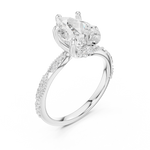 Gold Ring DDLR-966, White Gold, view 2