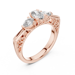 Gold Ring LR-0031, Rose Gold, view 2