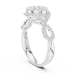 Gold Ring DDLR-757, White Gold, view 1