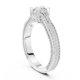 Gold Ring LR-0334, White Gold