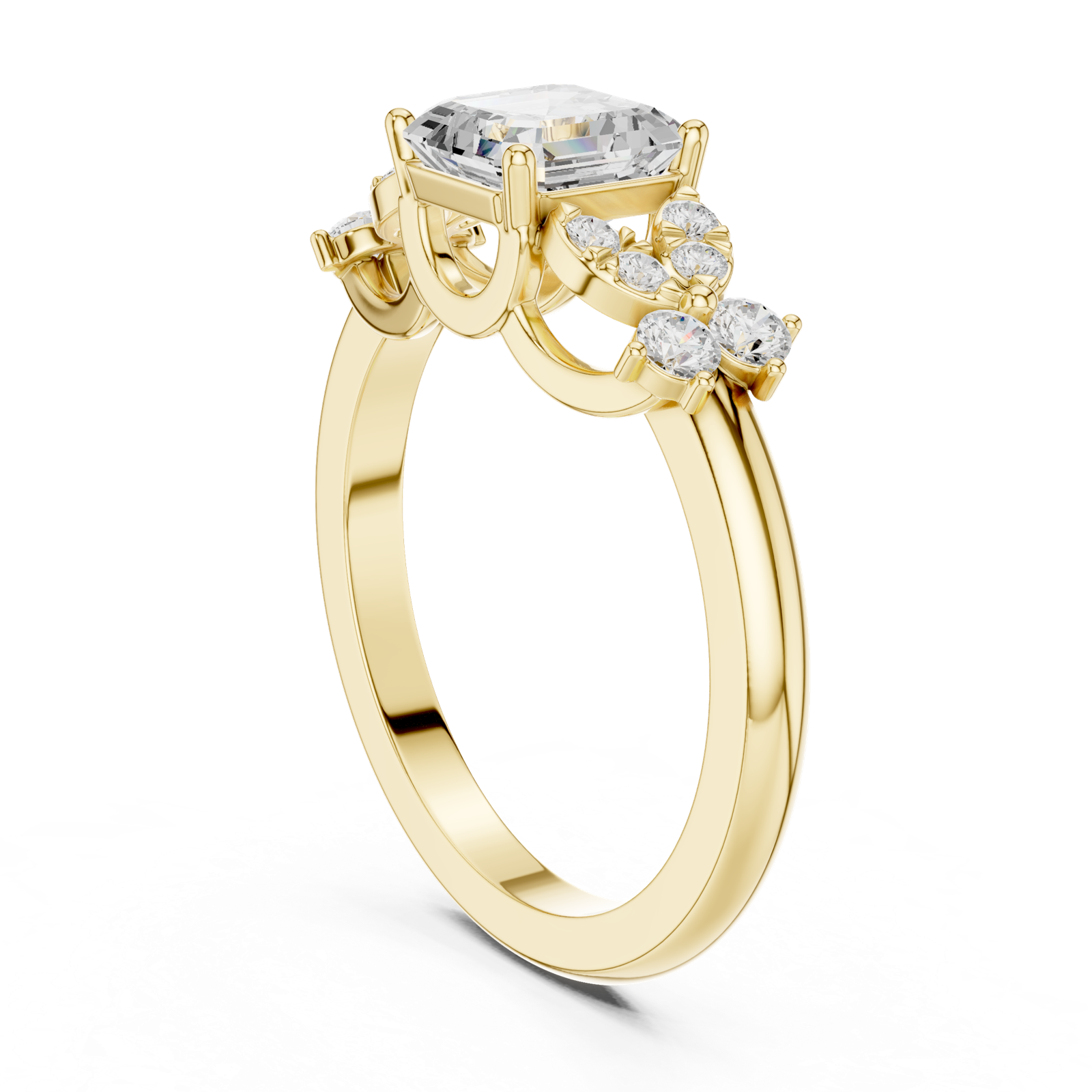 Gold Ring DDLR-1110, Yellow Gold, view 1