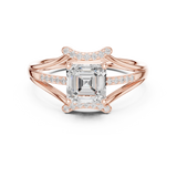 Gold Ring DDLR-505, Rose Gold, view 4