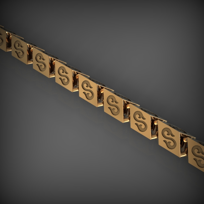 14K Solid Gold Men's Chain Necklace, Yellow Gold