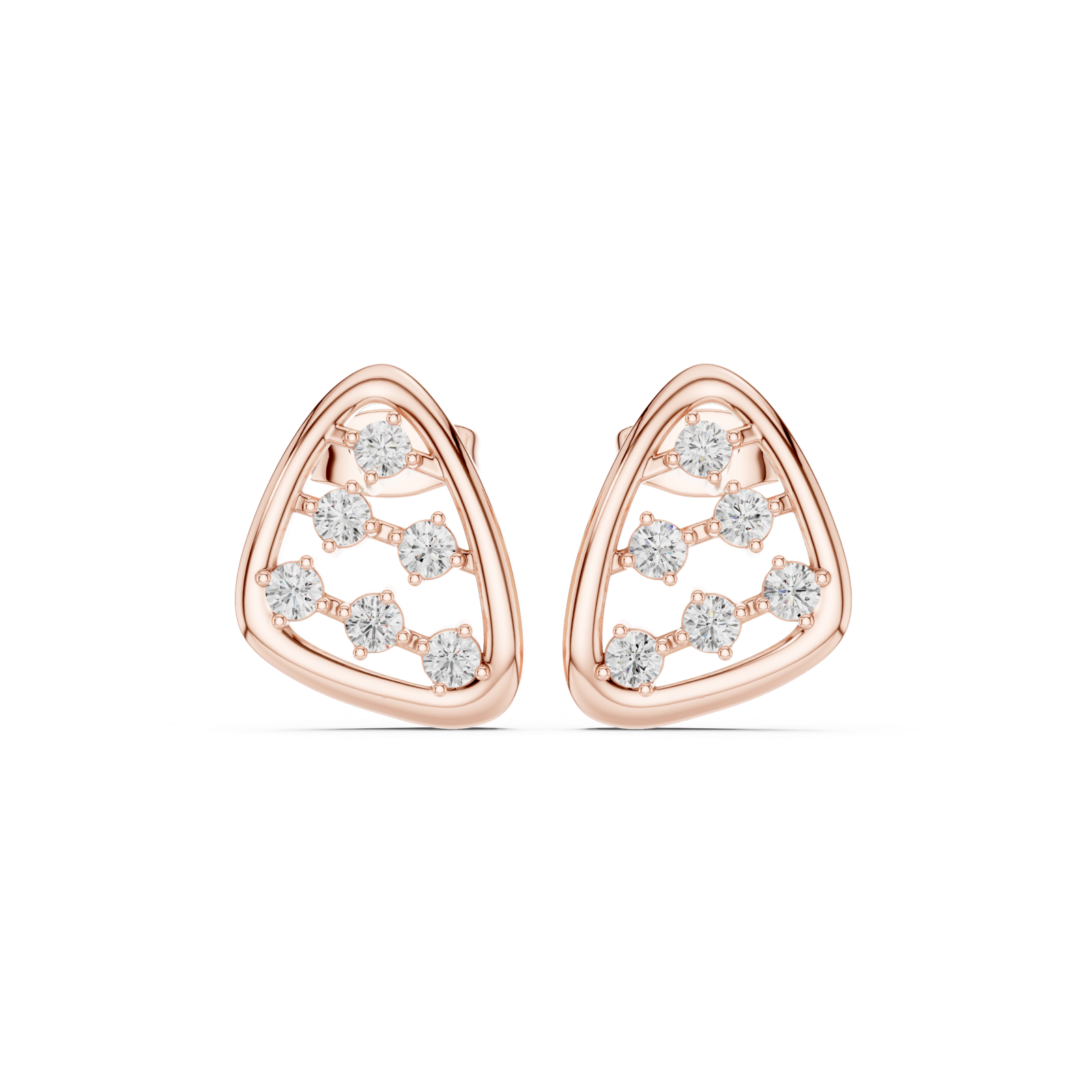 Gold Earrings SBER(21), Rose Gold