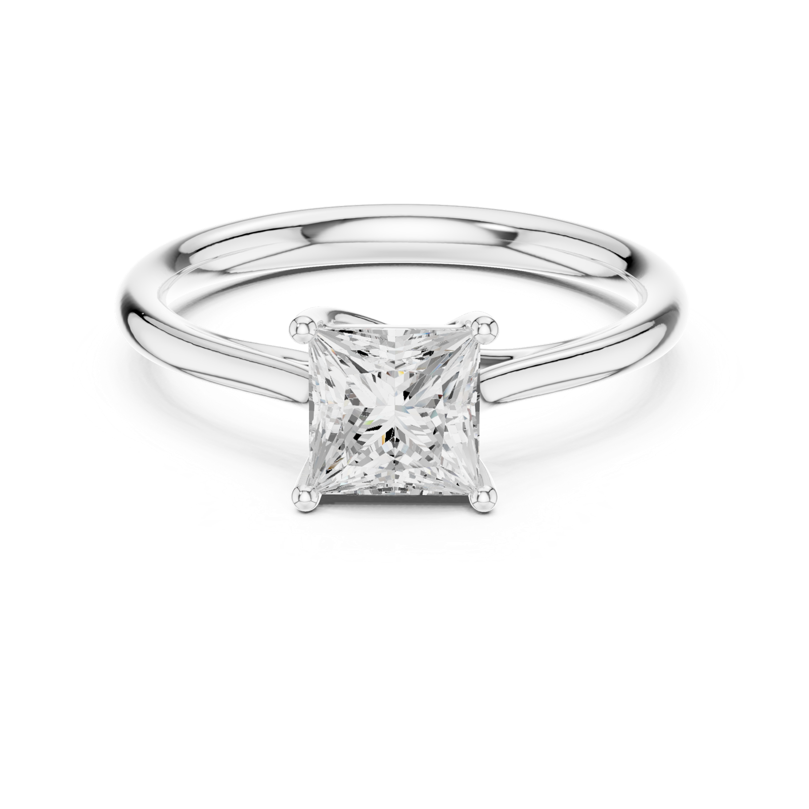 Gold Ring DDLR-800, White Gold, view 4