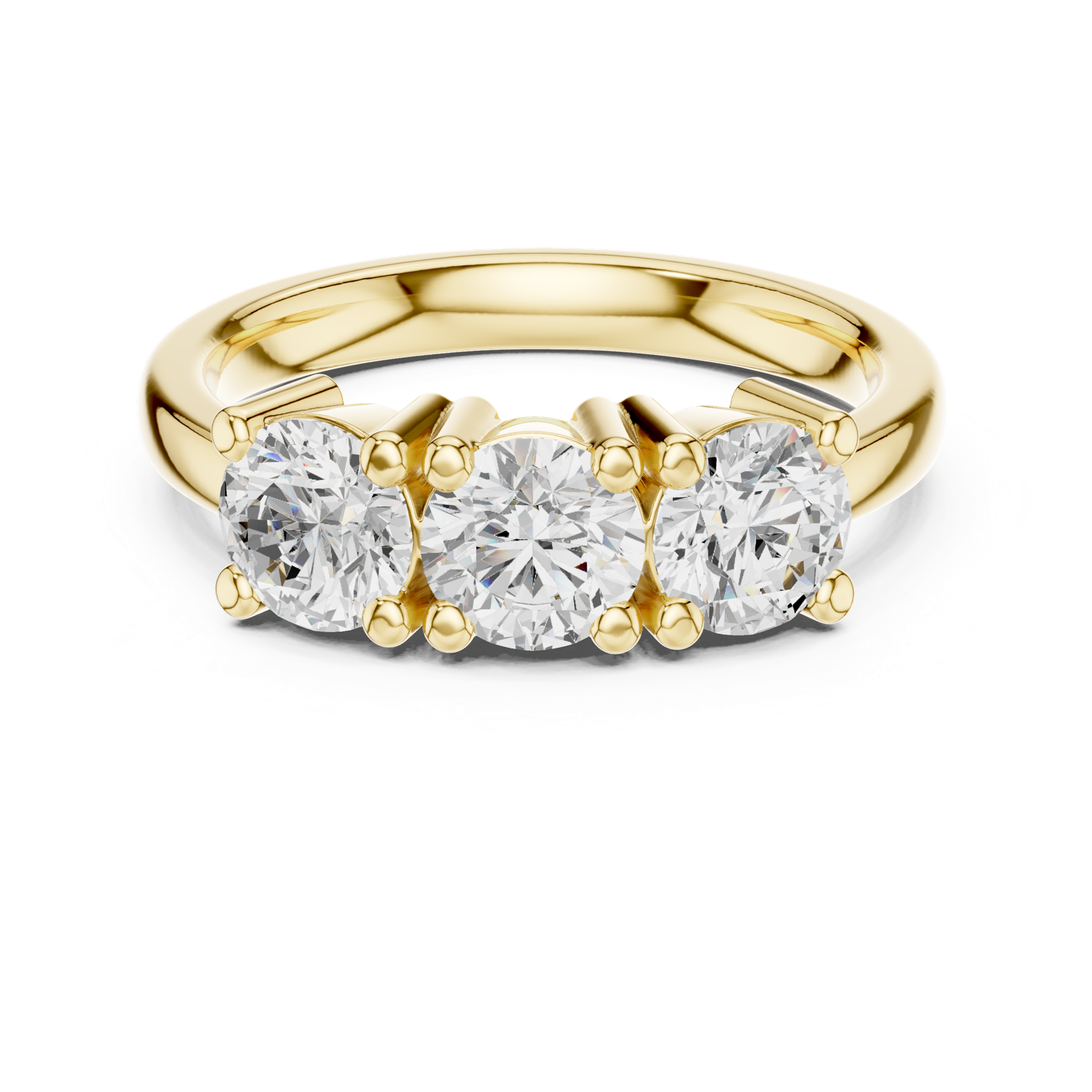 Gold Ring DDLR-611, Yellow Gold, view 4