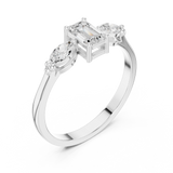 Gold Ring HLR-68, White Gold, view 2
