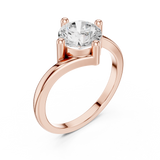 Gold Ring DDLR-804, Rose Gold, view 2