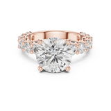 Gold Ring DDLR-846, Rose Gold, view 4