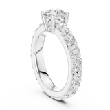 Gold Ring DDLR-654, White Gold, view 1