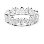 Gold Ring DDLR-311, White Gold, view 4