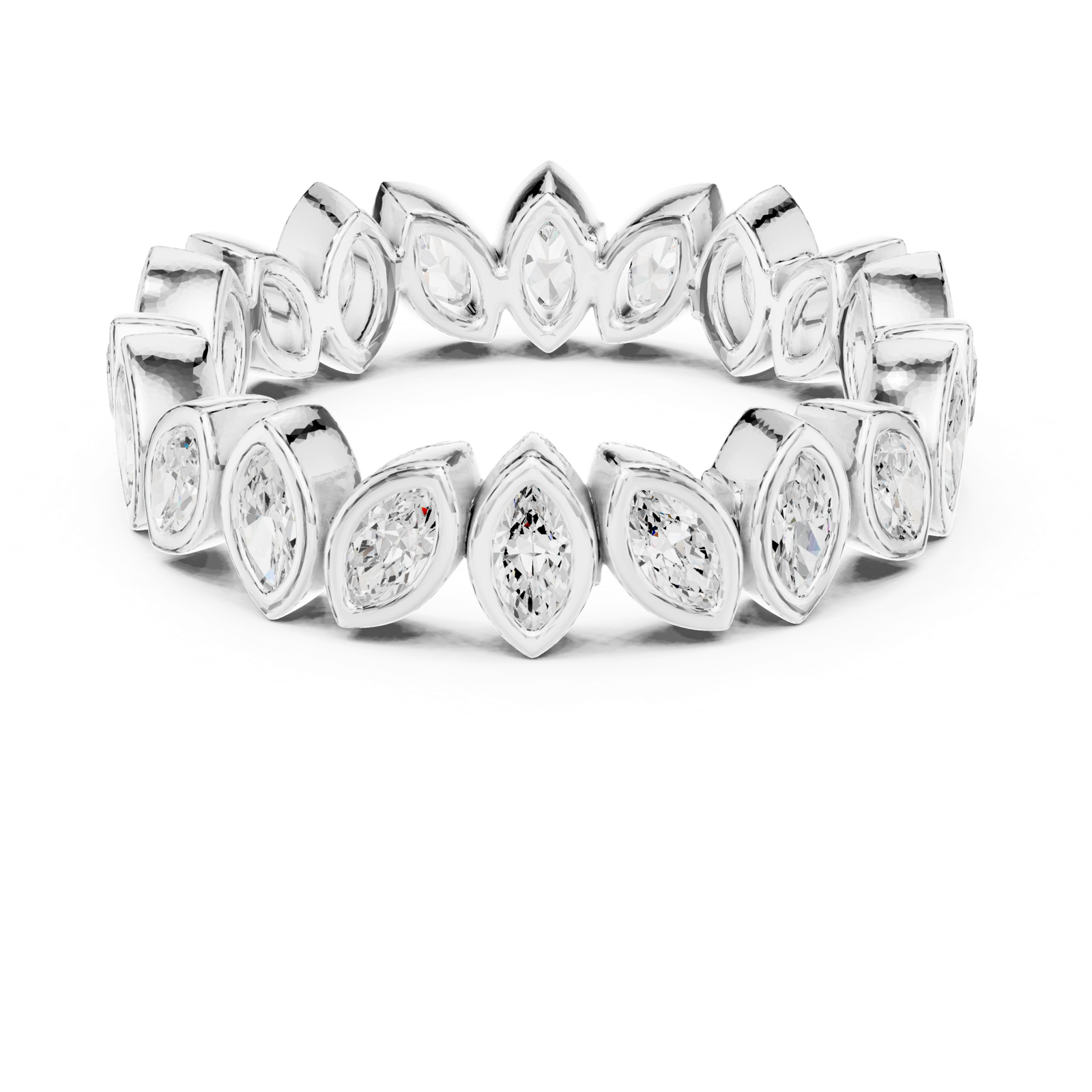 Gold Ring DDLR-311, White Gold, view 4