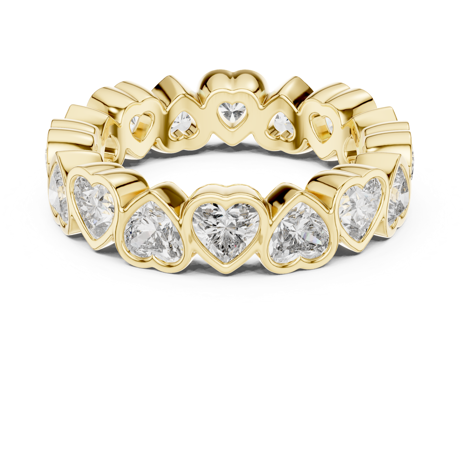 Gold Ring DDLR-218, Yellow Gold, view 4