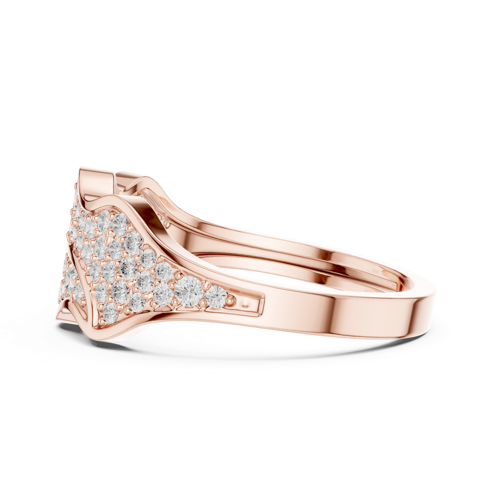 Gold Ring SBMR(20), Rose Gold, view 3