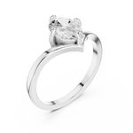 Gold Ring DDLR-1055, White Gold, view 2