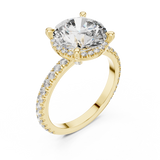Gold Ring DDLR-172, Yellow Gold, view 2