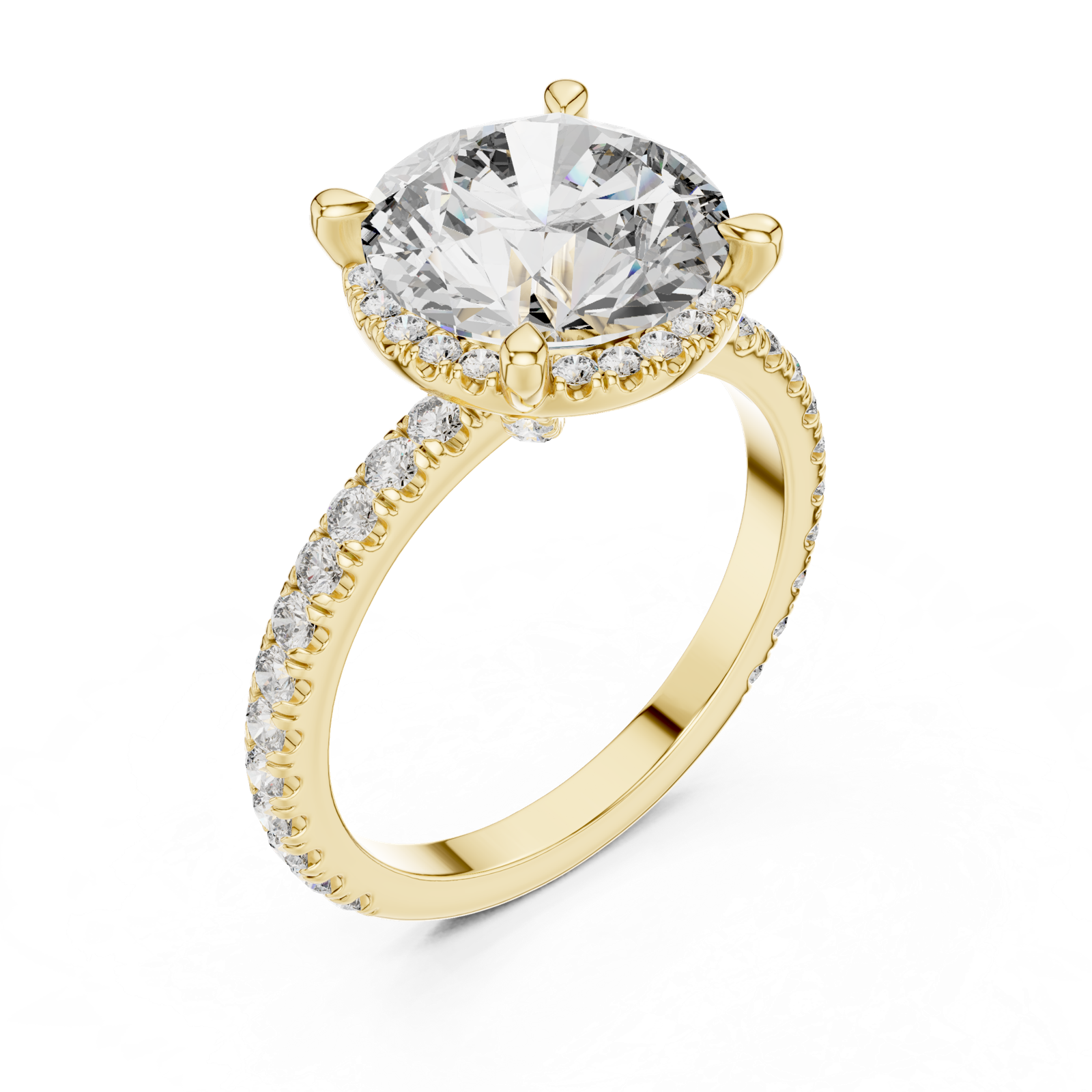 Gold Ring DDLR-172, Yellow Gold, view 2