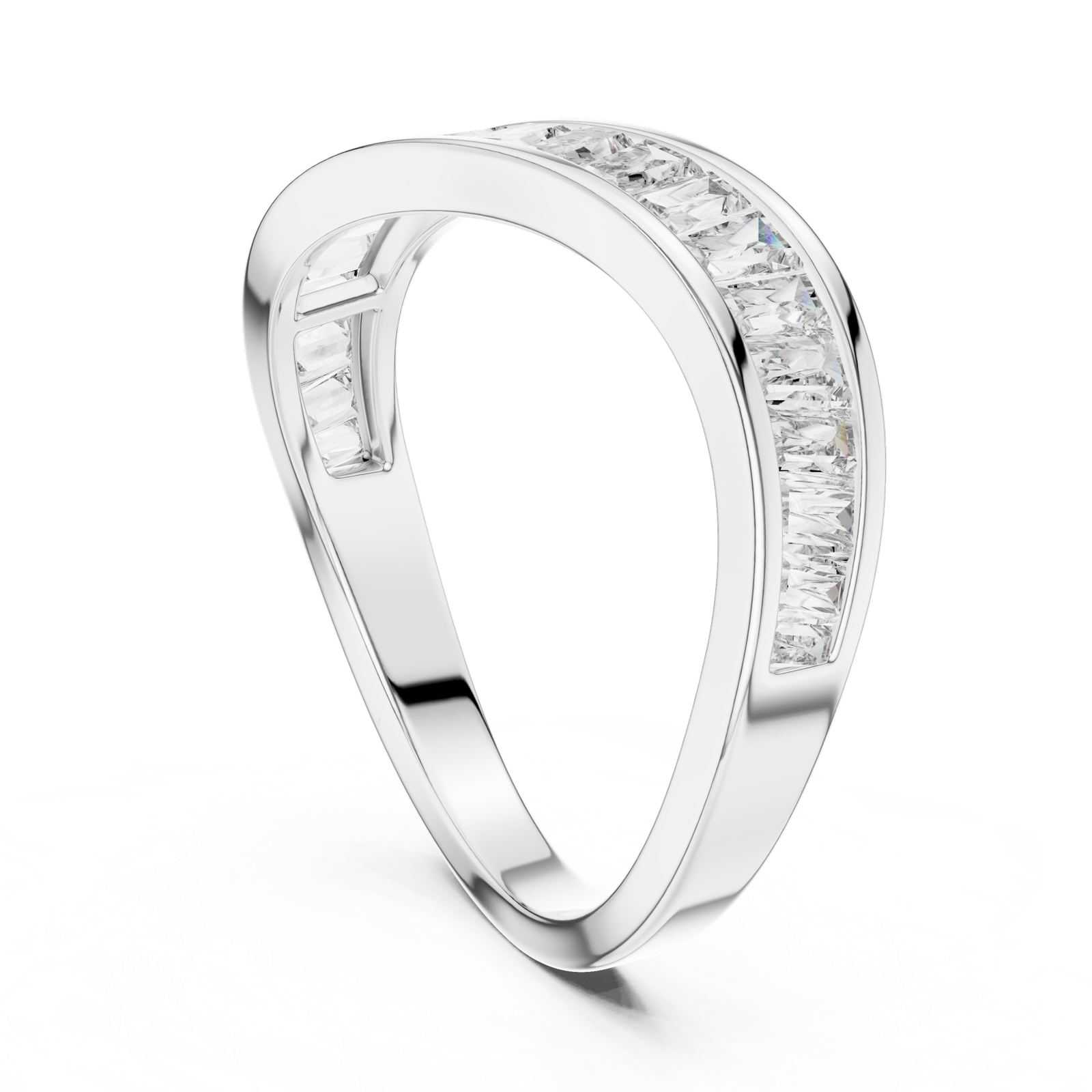 Gold Ring DDLR-009, White Gold