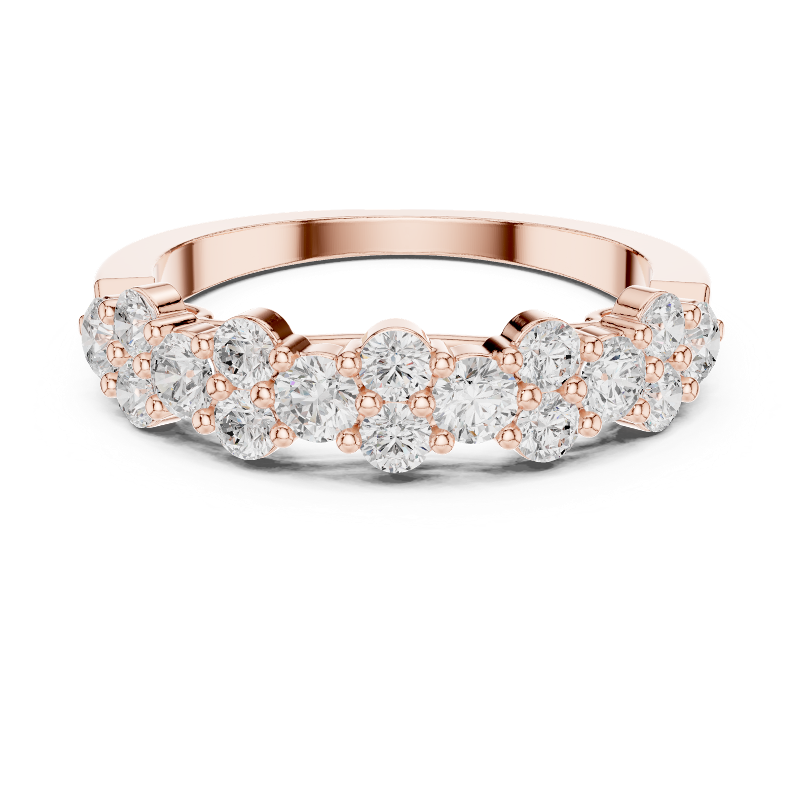 Gold Ring DDLR-451, Rose Gold, view 4