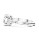 Gold Jewelry L35-66, Round center stone, White Gold, view 3