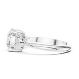 Gold Jewelry L35-66, Round center stone, White Gold, view 3