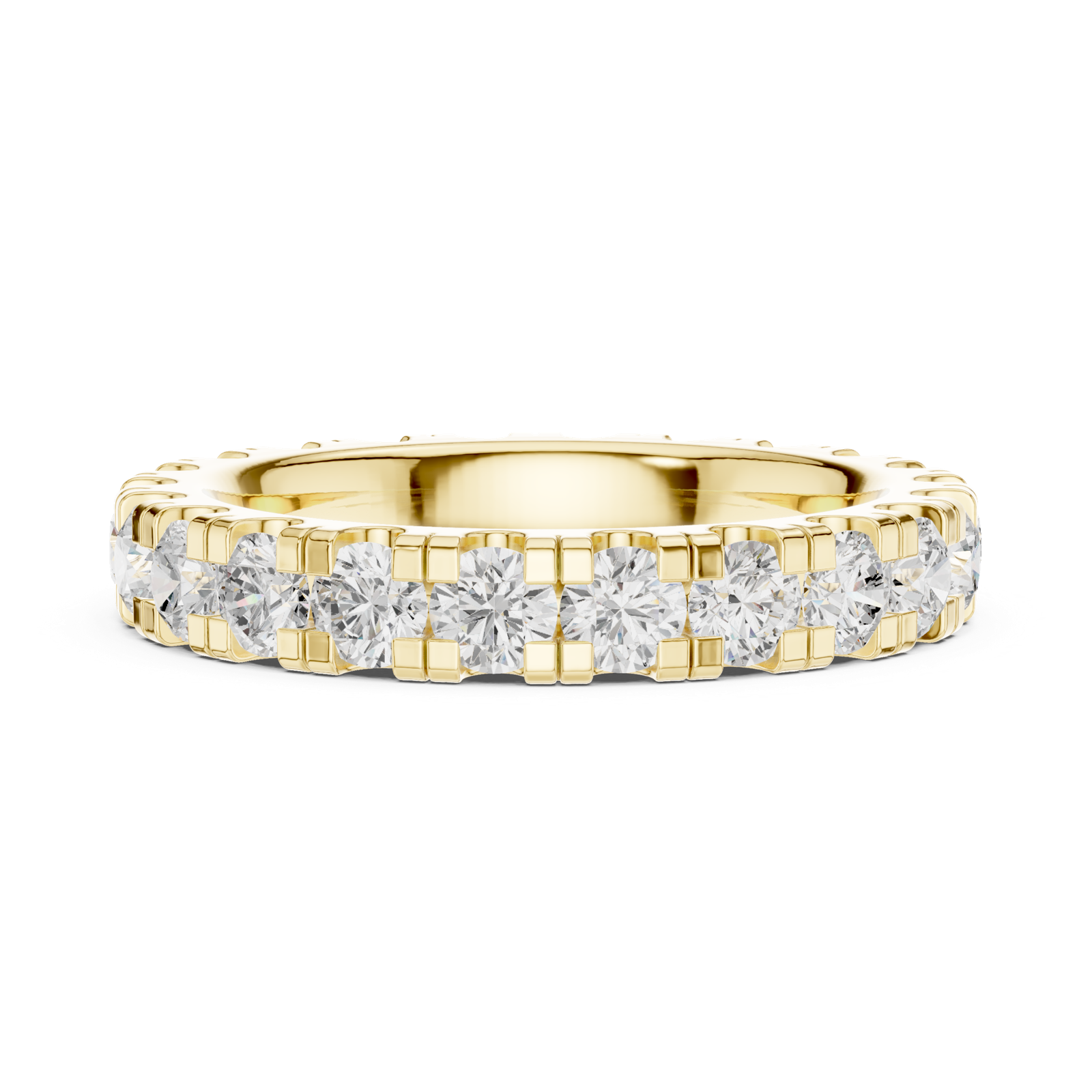 Gold Ring DDLR-608, Yellow Gold, view 3