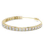 14K Solid Gold Lab Diamond Bracelet, Yellow Gold, view 1