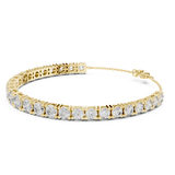 14K Solid Gold Lab Diamond Bracelet, Yellow Gold, view 1
