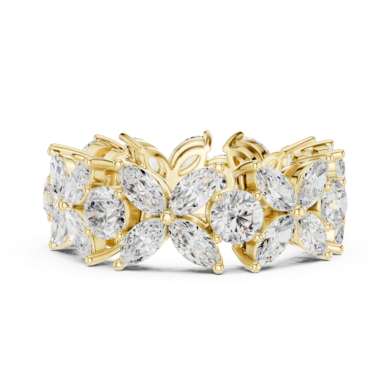 Gold Ring DDLR-439, Yellow Gold, view 3