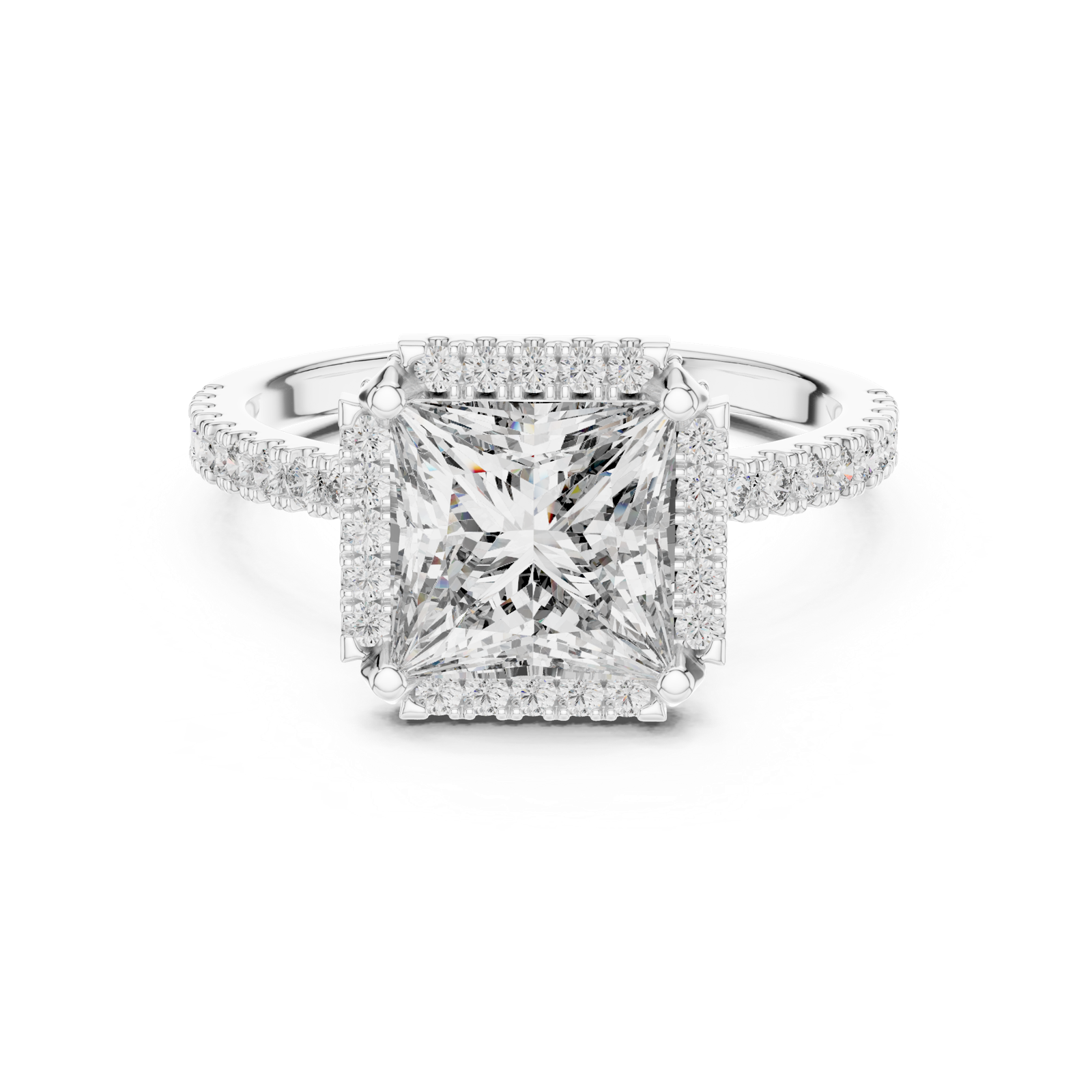 Gold Ring DDLR-057, White Gold