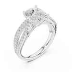Gold Ring DDLR-734, White Gold, view 2