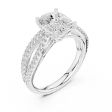 Gold Ring DDLR-734, White Gold, view 2