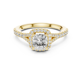 Gold Ring DDLR-043, Yellow Gold, view 4