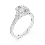 Gold Ring DDLR-910, White Gold, view 2