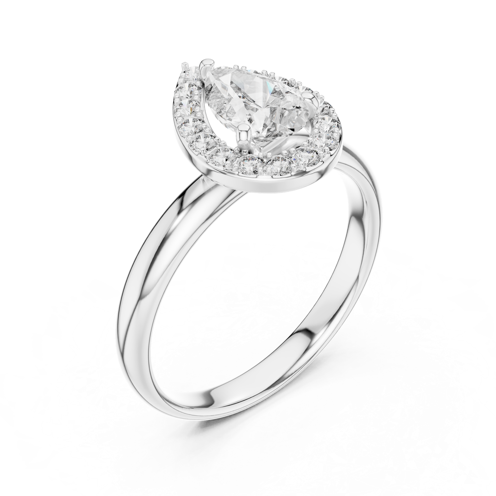 Gold Ring LR-0174, White Gold, view 2