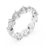 Gold Ring DDLR-001, White Gold, view 2