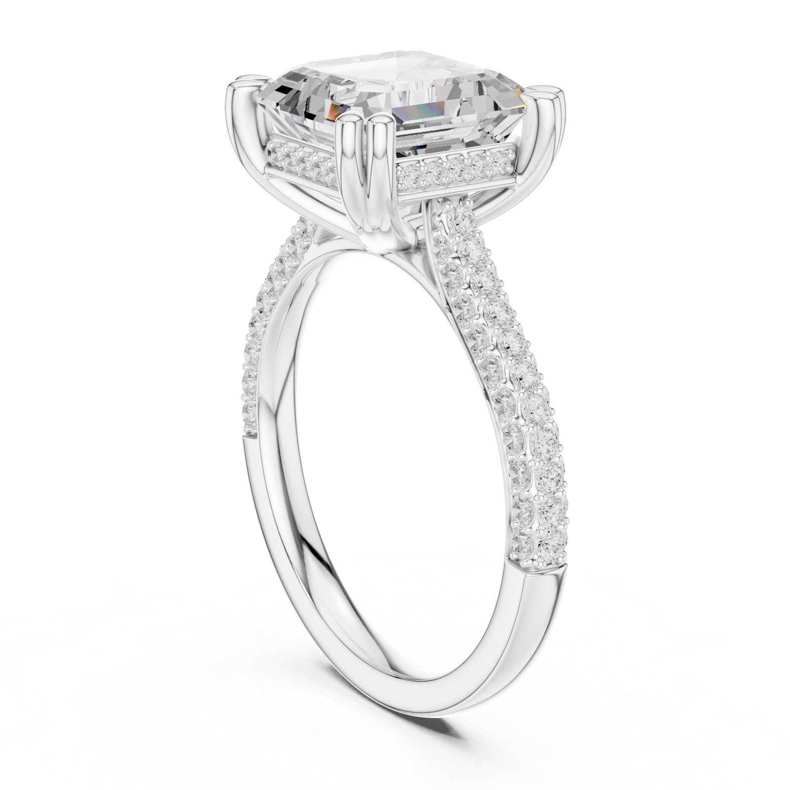 Gold Ring DDLR-952, White Gold, view 1
