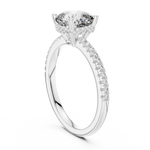 Gold Ring DDLR-177, White Gold, view 1