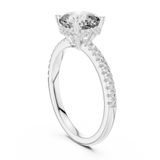 Gold Ring DDLR-177, White Gold, view 1