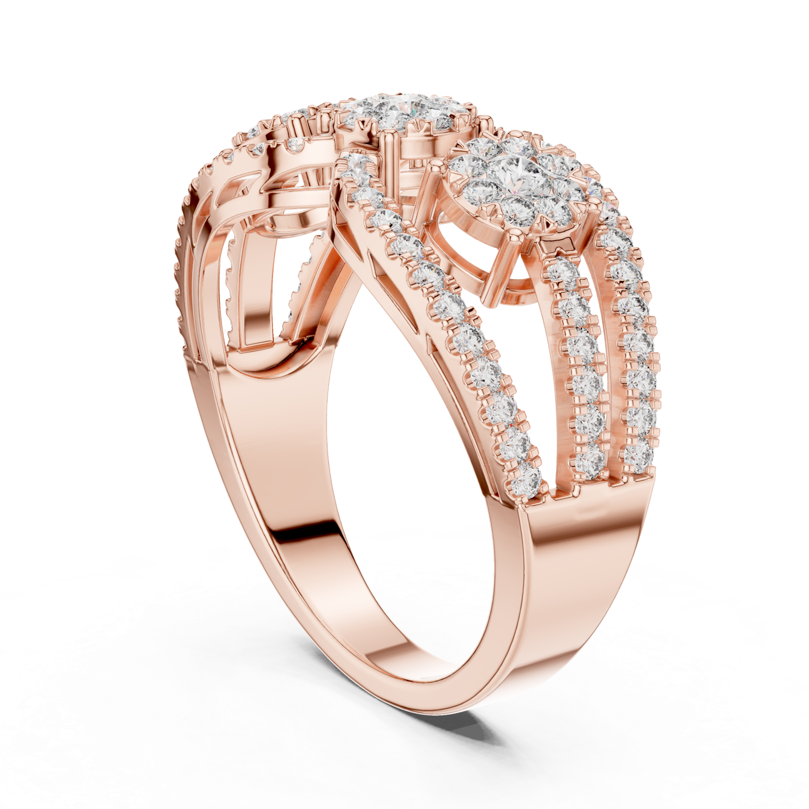 Gold Ring 19-120004L, Rose Gold, view 1