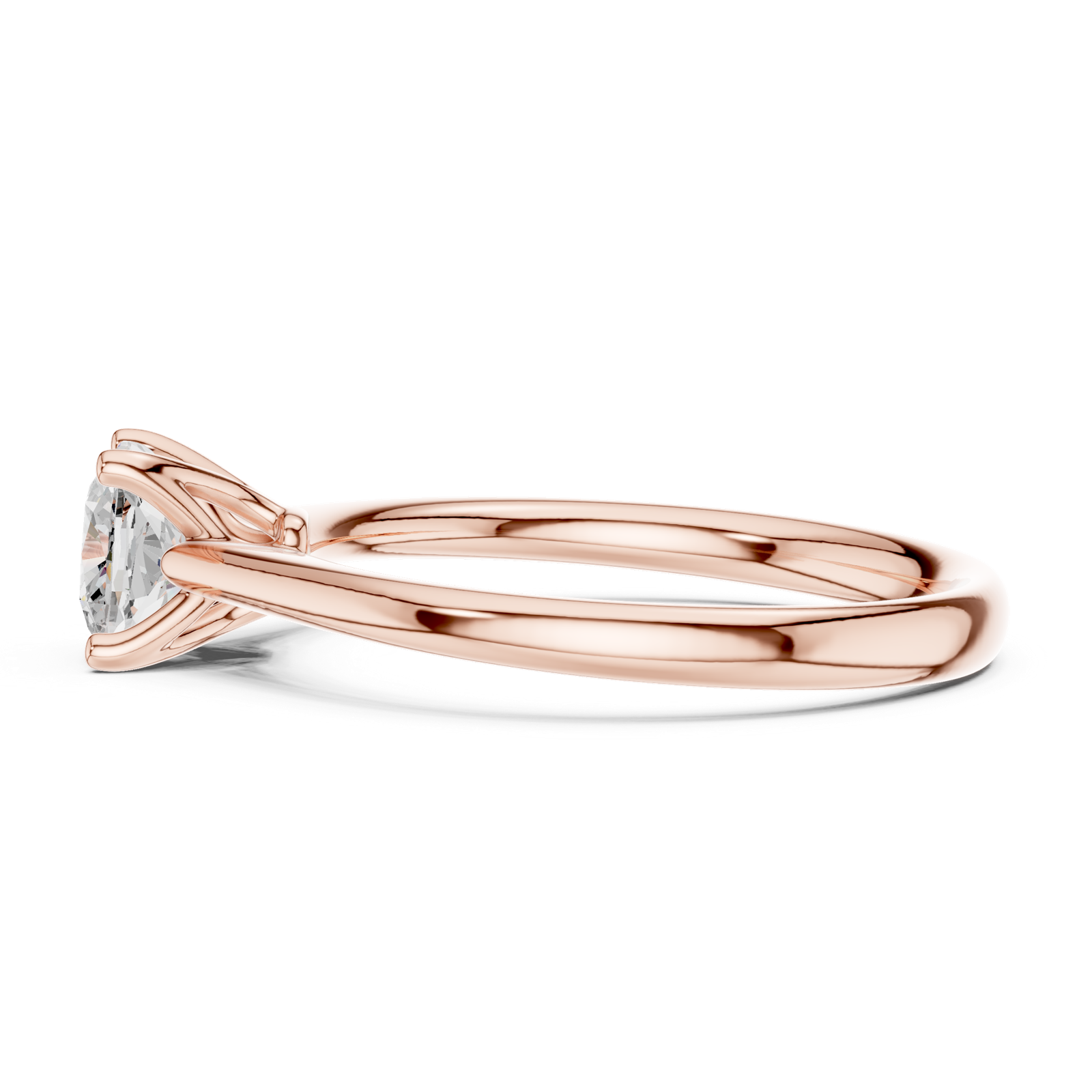 Gold Ring DDLR-797, Rose Gold, view 3