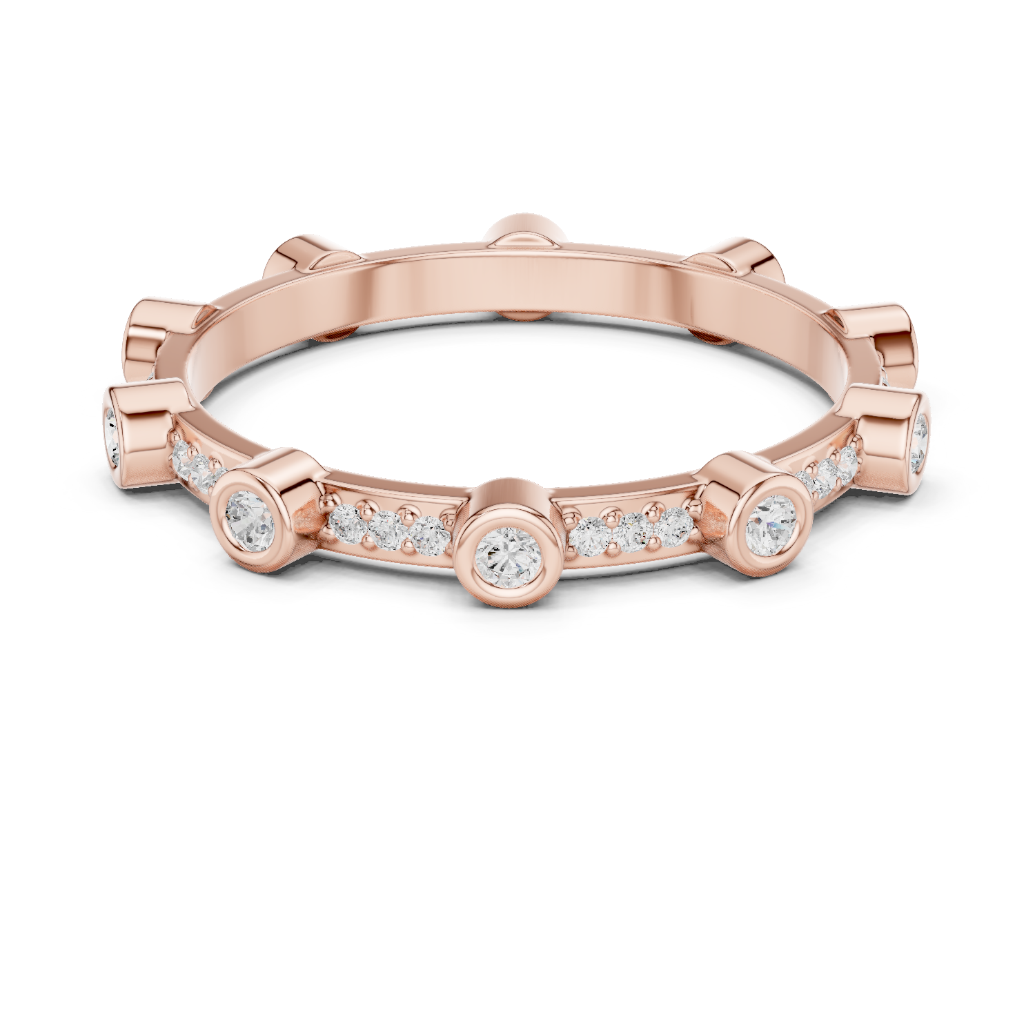 Gold Ring DDLR-708, Rose Gold