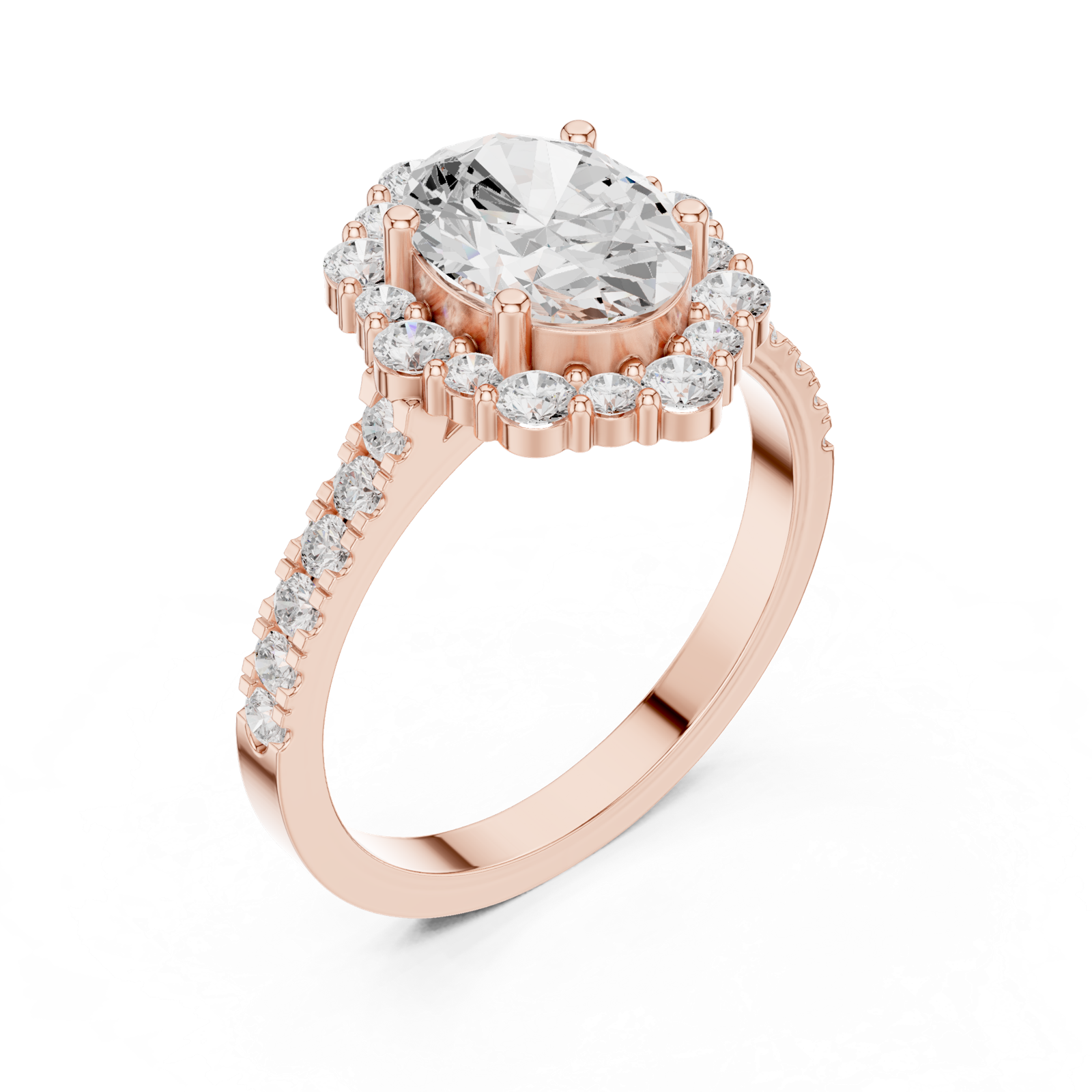 Gold Ring DDLR-351, Rose Gold, view 2